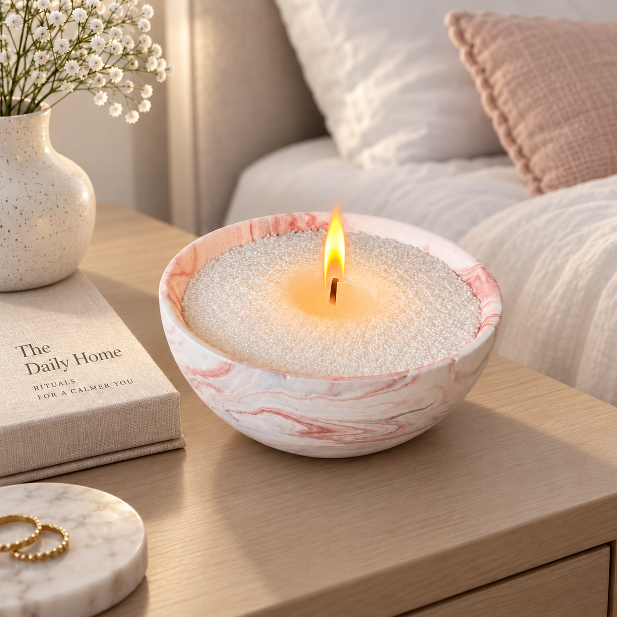 Scented Candle Pearls Gift Set